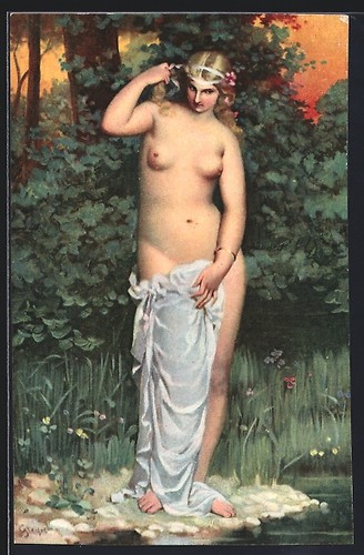 Phryne nackt einem teich - einem,