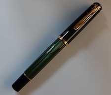 PELIKAN Kolbenfüller Füllhalter Füllfederhalter grün-marmoriert · neu unbenutzt