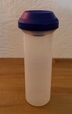 Tupperware Mix-Max 750 ml blau Shaker Eiweiß Schüttelbecher Meßbecher
