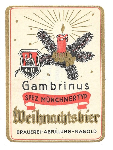 Bieretikett gambrinus brauerei - bieretikett, gambrinus-brauerei