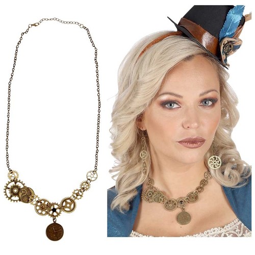 Steampunk kette halskette - kette, #