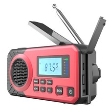 Acta Berg Kurbelradio | Notfallradio FM/AM/SW & 5000mAh Akku | Solar Radio Lampe