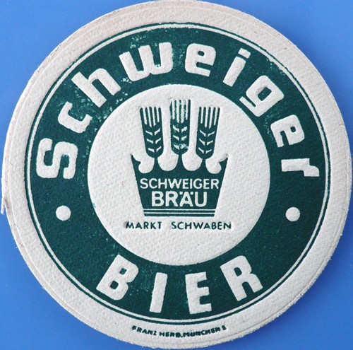 Alter bierdeckel schweiger - alter,