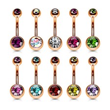 Bauchnabelpiercing Rosegold