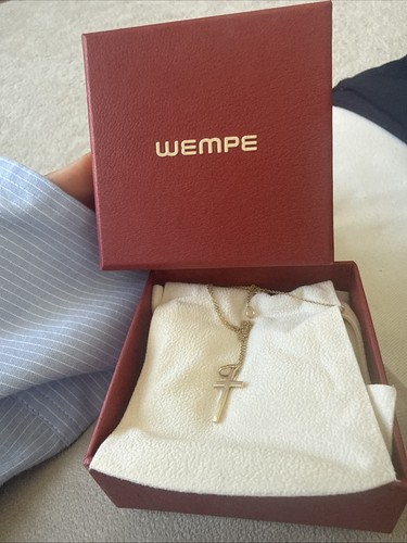 Wempe kreuzkette gelbgold 18k - gelbgold,