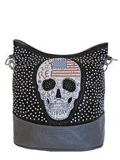 Damen Handtasche Totenkopf mit