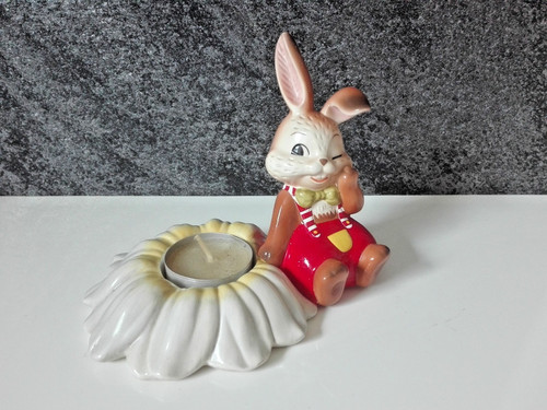 Goebel hase teelichthalter mit - hase,