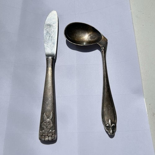 Altes silber kinderbesteck uhb - altes,