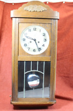 Mauthe Wanduhr Regulator Mechanisch Pendeluhr Gong Holz Jugendstil Antik, A4.10