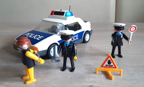 Polizei auto police playmobil - polizei,