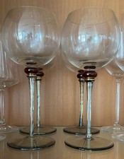 Bohemia Rotweingläser Weinglas Kristallgläser  klar 4er Set edel 