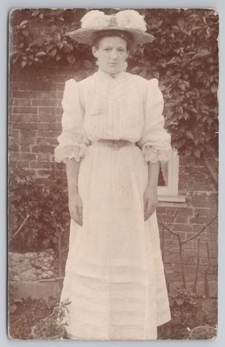 Rppc edwardianische frau - rppc,