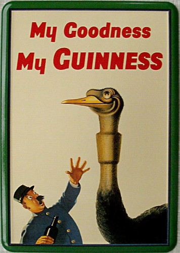 Blechpostkarte guinness - guinness,