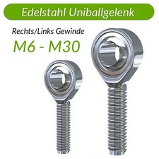 Edelstahl Uniballgelenk Außengewinde Kugelgelenk Gelenkkopf Gelenklager