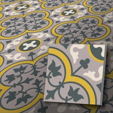 Zementfliese Kajal gelb-