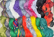 20 neue Wollreste zum Basteln Stricken Häkeln usw....(2