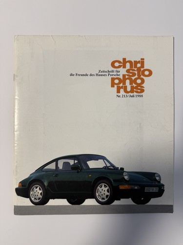 Porsche christophorus 213 buch - porsche,