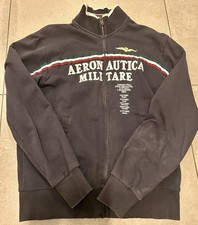 Aeronautica Militare Herren Jacke/Zipper, Dunkelblau, mit Aufdruck, Gr. XL