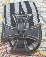 EK2 Eiserne Kreuz 2. Klasse Einzelspange mit Band Militaria 1. Wk 1914