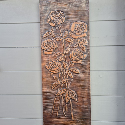 Kupfer relief blumen rosen - relief,