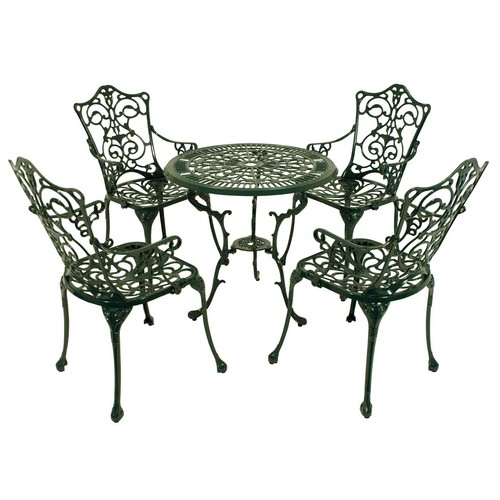 Bistroset jugendstil aluguss - bistroset,