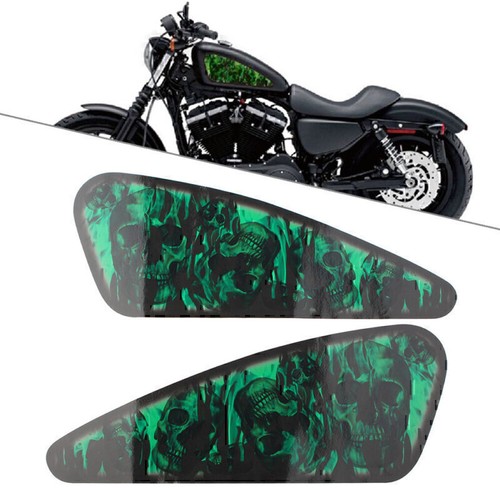 Grüner schädel motorrad - grüner,