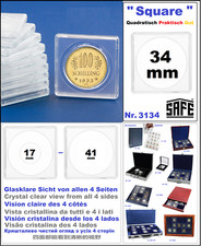 Coin Capsules Square 34mm