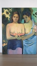 Ölgemälde, Kopie von P. Gauguin Zwei Mädchen mit Mangobluten 60x80