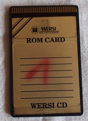 Wersi memory card rom - memory,