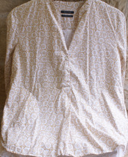 MARC O'POLO Bluse Tunika weiß braun Gr. 38 / M wie NEU NP 79,90 €