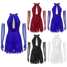 DE Damen Lyrisch Tanzkleid