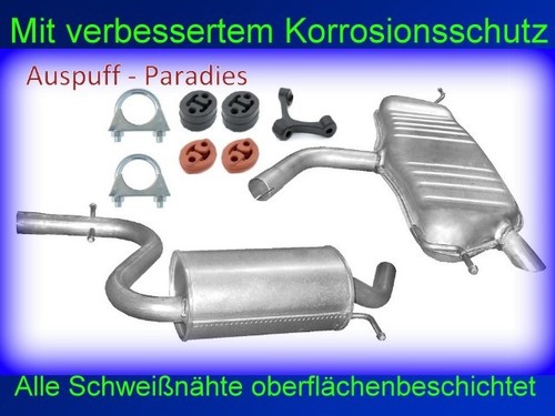 Abgasanlage auspuff endtopf - abgasanlage,