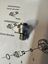 Flaschenventil - Ventilsitz 232 bar / Handradschraube / Imbusschraube
