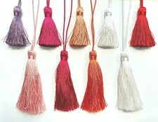 Quasten 6 - 9 cm rot pink weiß flieder rosa Troddel Tassel Raffhalter Quasten