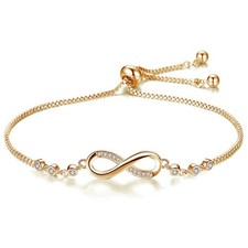 Gold armband infinity 585 - gold,