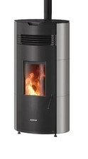 Pelletofen Justus Norta schwarz Taupe 8kW