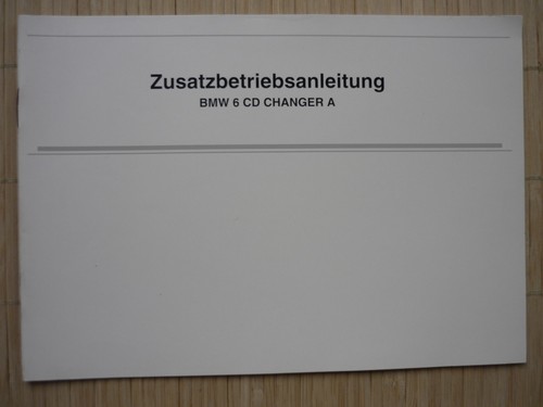 Bmw anleitung changer a - bmw,