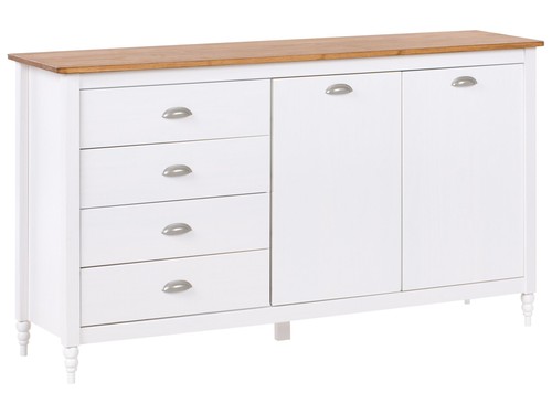 Sideboard kiefernholz weiß - kiefernholz,