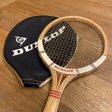 Dunlop Maxply Forst Vintage 1960’s Wooden Tennis Racket In Great Shape W/Cover