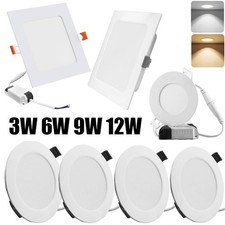 LED Panel Einbaustrahler Flach Einbau Spots Einbauleuchten Deckenleuchte 230V