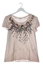 RICH & ROYAL U-Boot-Shirt Damen Shirt Gr. DE 38 pink-braun Casual-Look