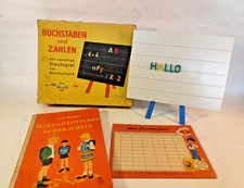 DDR Prefo Steckspiel OVP Buchstaben Zahlen Lernspiel Stundenplan Schule Buch