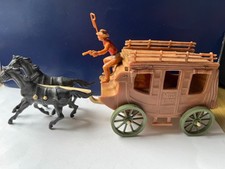 Kutsche Wells Fargo mit schwarzem Gespann WILDWEST WESTERN