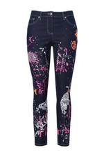 Angel of Style Damen große Größen Jeans Slim Fit Print Mix 5 Pocket 835396