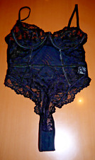 Spitzenbody schwarz, Gr. L - NEU