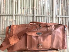 Tasche Leder Reisetasche Wochenende Gepäck Gym Duffel Reisetasche Echte Männer