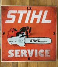 Stihl  Motorsäge - 08 S -  Ladenuhr / Werkstattuhr / Werbung .