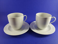 Friesland Melitta Form 58 La Belle Dekor Uni Weiß 2 Kaffeebecher und Untere 2tlg