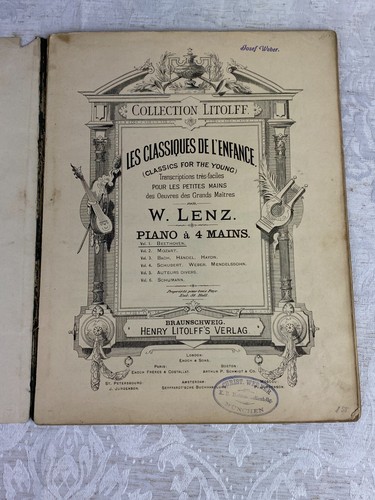Antikes notenbuch les - notenbuch,,