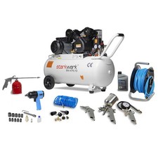 Starkwerk SW475/10 Druckluft Kompressor Luftkompressor 10Bar 100L Kessel + Set